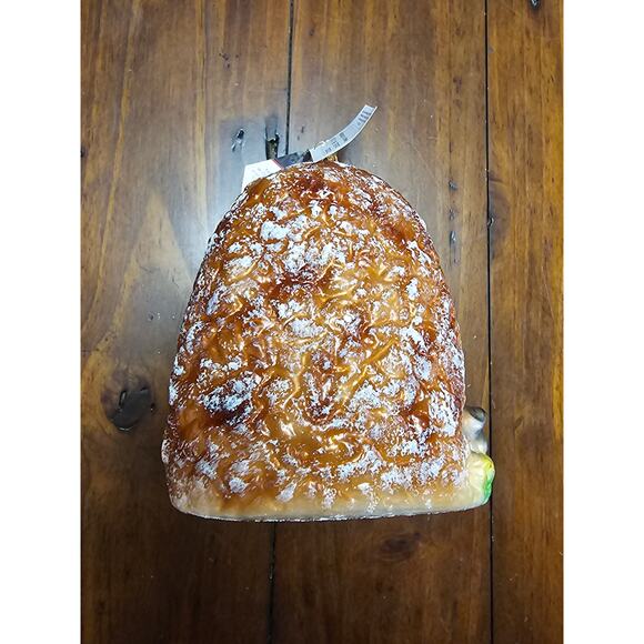 HEARTFULLY YOURS CHRISTMAS ORNAMENT HANDMADE GLASS "AWAY IN A MANGER" NWT - Picture 7 of 7